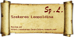 Szekeres Leopoldina névjegykártya